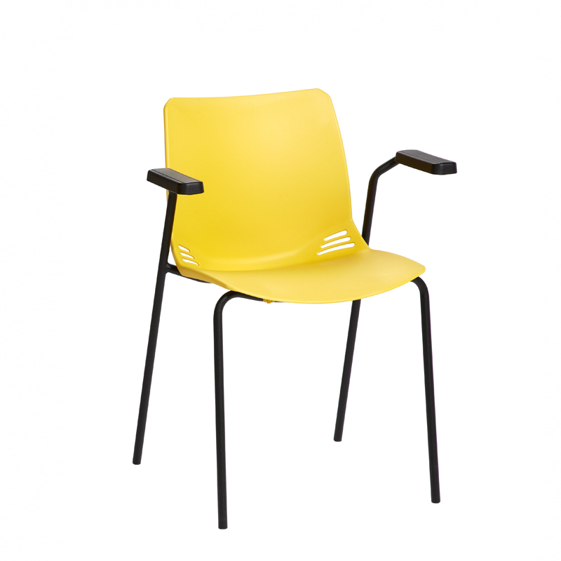 Sunflower ﻿﻿﻿﻿Neptune Visitor Chair, With Arms Moulded Seat