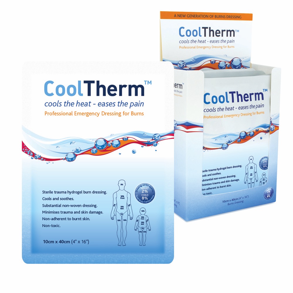 CoolTherm Burn Dressing, 10cm x 40cm, 10cm x 40cm (4