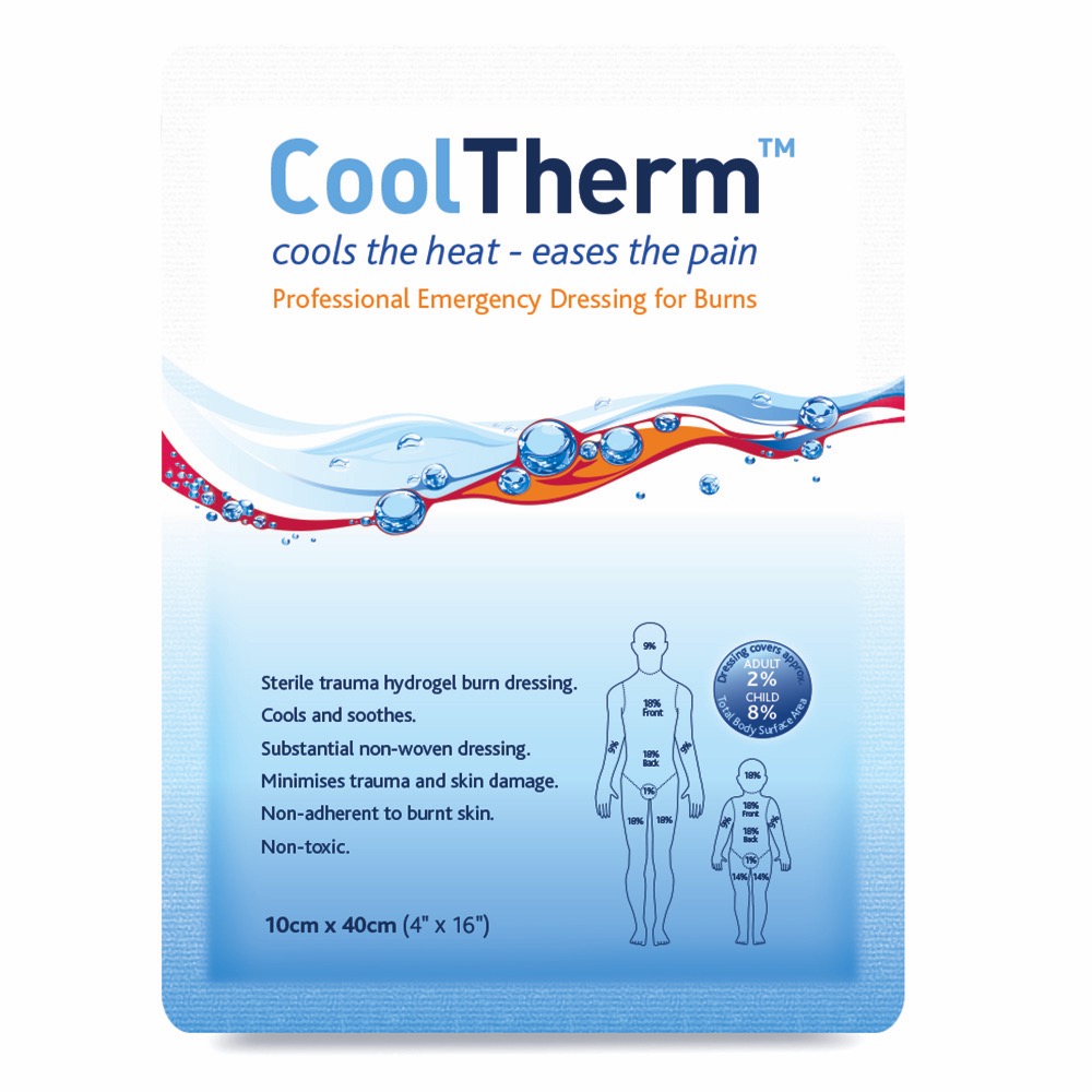 CoolTherm Burn Dressing, 10cm x 40cm, 10cm x 40cm (4