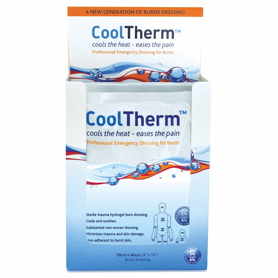 CoolTherm Burn Dressing, 10cm x 40cm, 10cm x 40cm (4