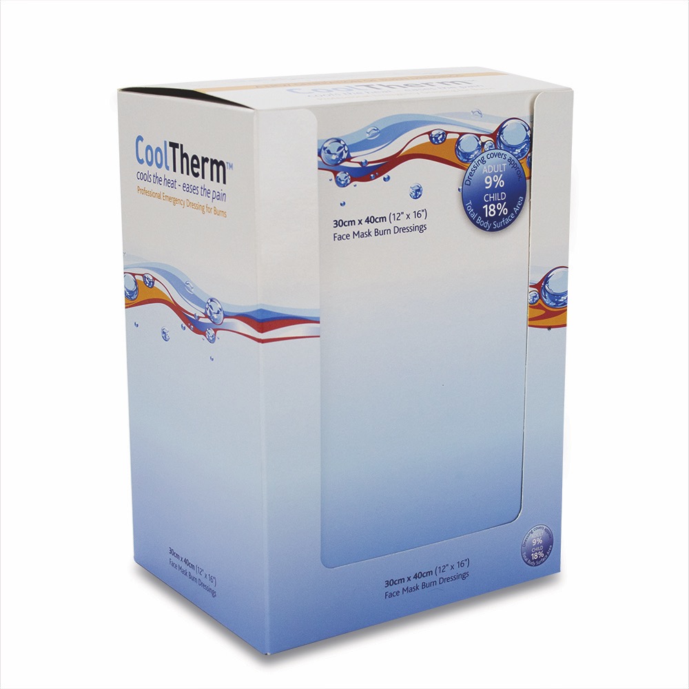 CoolTherm Dual Purpose Face Mask Dressing, 30cm x 40cm, 30cm x 40cm (12