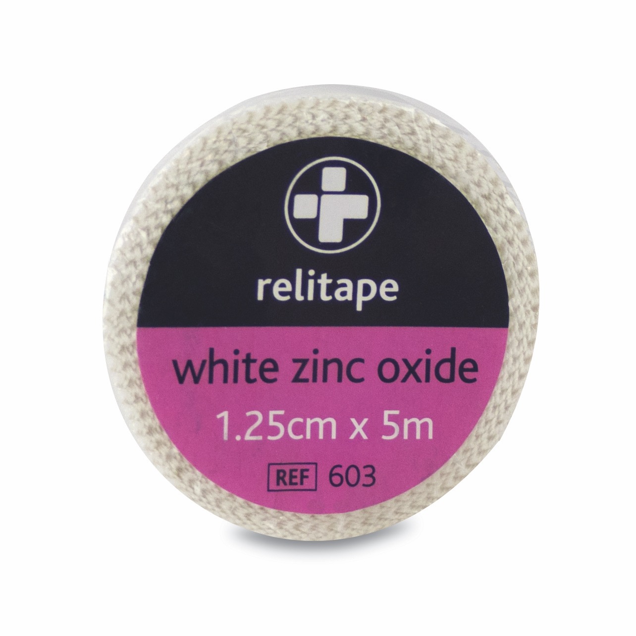 White Relitape Zinc Oxide Tape (single) - 1.25cm x 5m