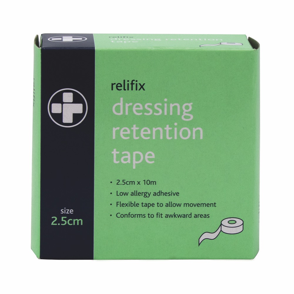 Relifix Adhesive Dressing Tape , 2.5cm x 10m, 5 Single Unit