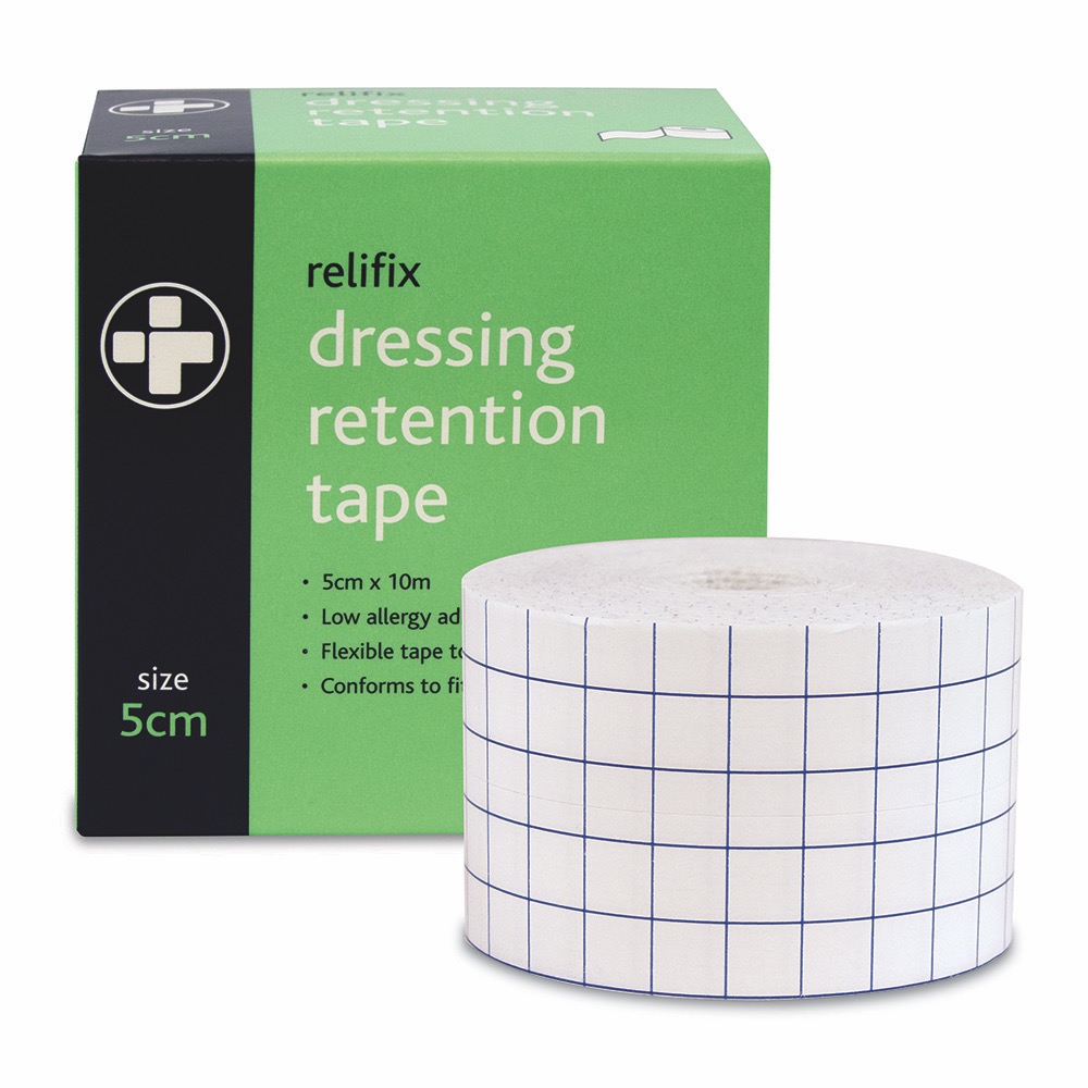 Relifix Adhesive Dressing Tape , 5cm x 10m, 5 Single Unit