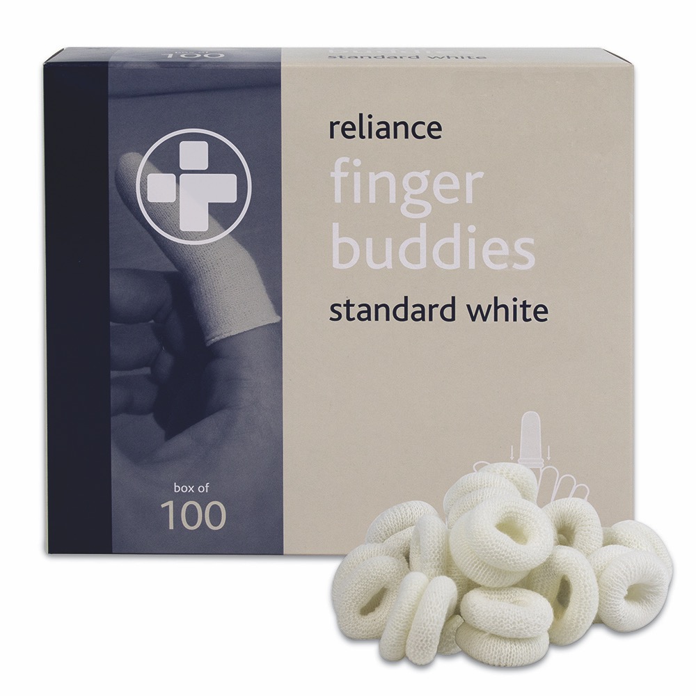 Finger Buddies , White , Standard , 1 x  Single Unit