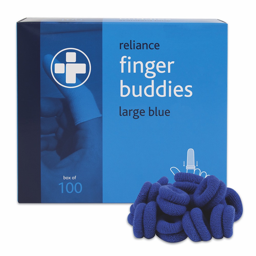 Finger Buddies - Blue, Blue , Large , 1 x  Single Unit