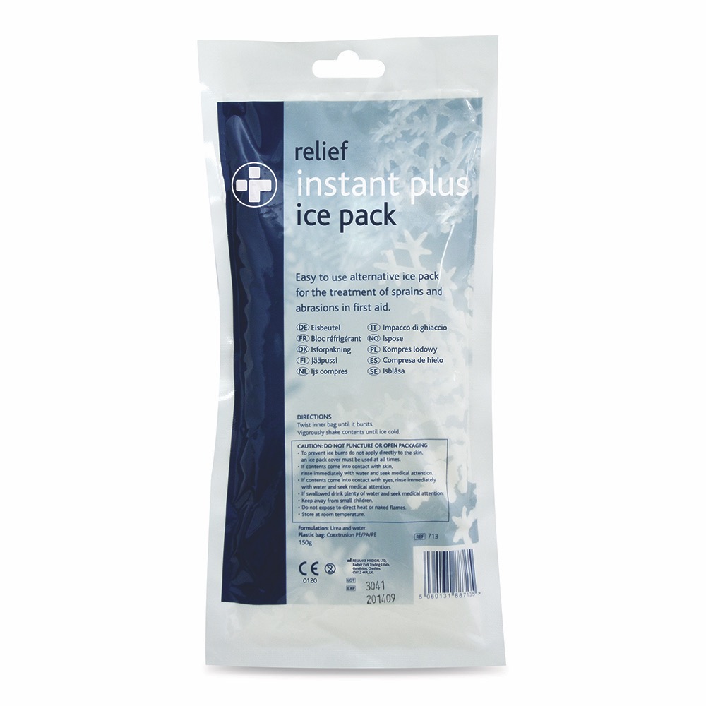 Relief Plus Instant Ice Pack, 150g, 150g, 10 x  Single Unit