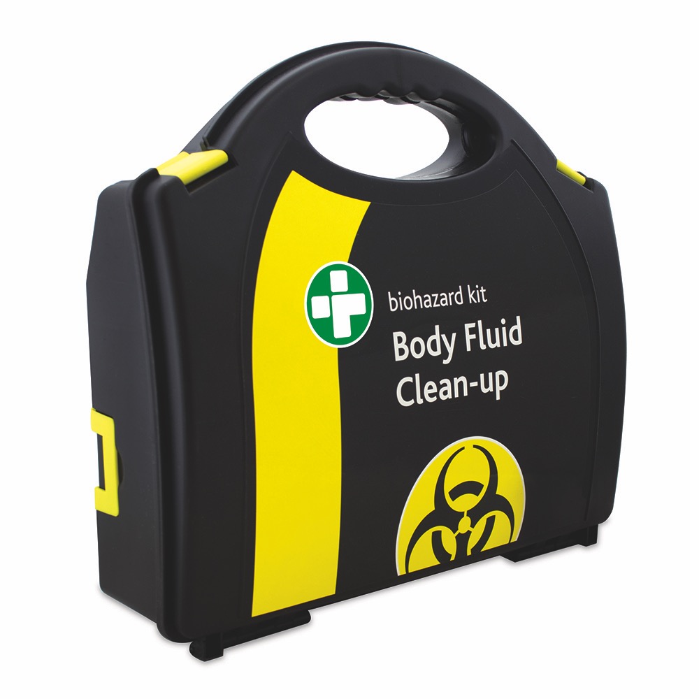 5 Application Body Fluid Clean-up Kit in Large Black/Yellow Integral Aura Box