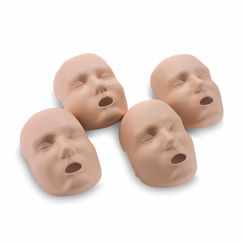 Prestan Face Skin Replacement for Adult Manikin, Medium Skin, Adult, 1 x  Pack of 4