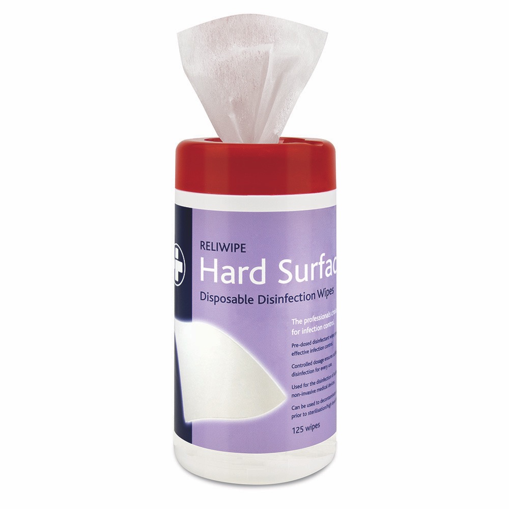 Reliwipe Hard Surface Wipes Drum of 125 wipes