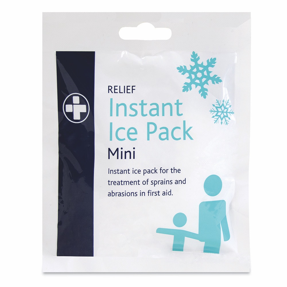 Relief Mini Instant Ice Pack, 100g, 100g, 10 x  Single Unit