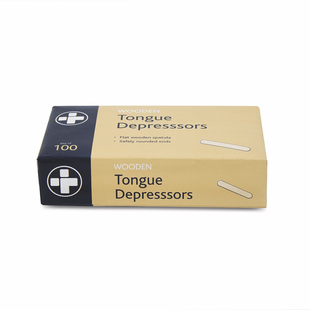 Tongue Depressors , Wooden, -, 1 x  Box of 100