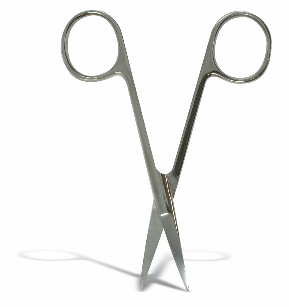 Iris Scissors , Curved , 4.5