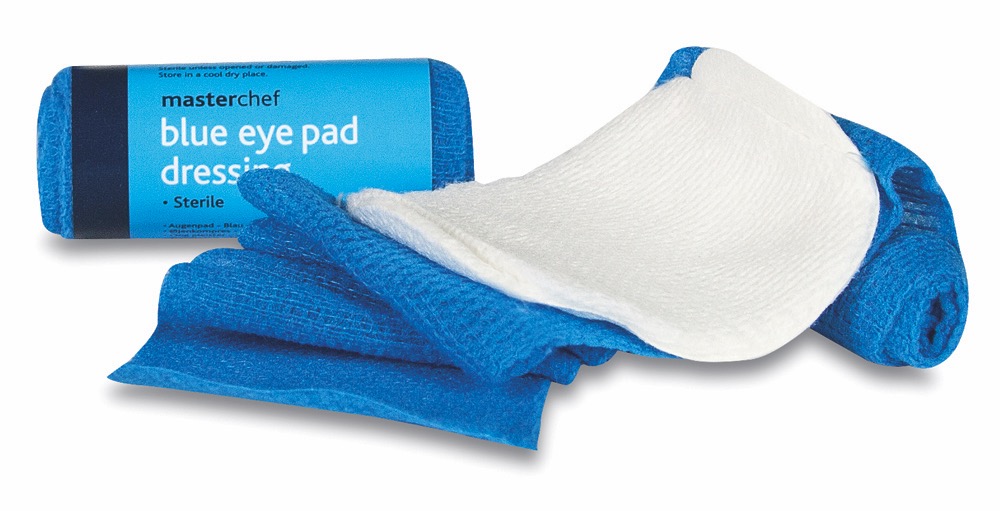 Eye Pad with Bandage - Blue, with bandage, No.16, 10 x  Single Unit