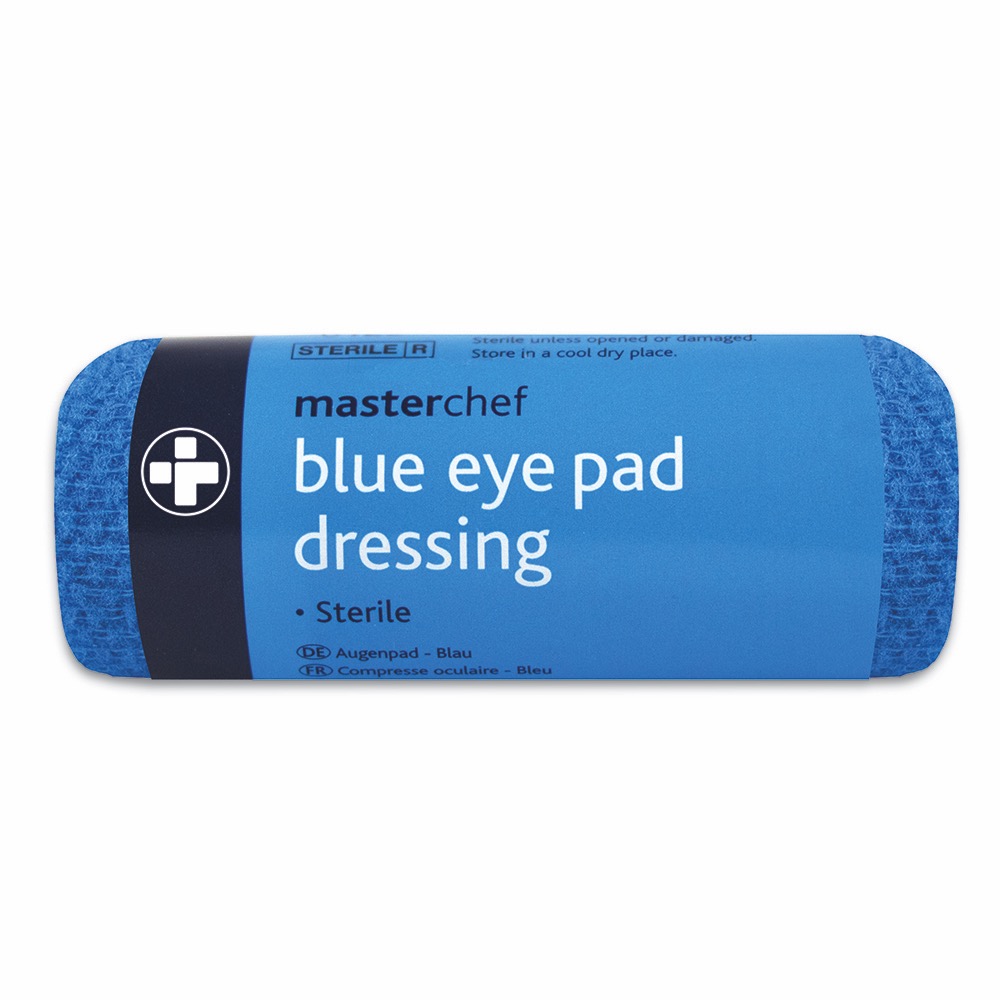 Eye Pad with Bandage - Blue, with bandage, No.16, 10 x  Single Unit