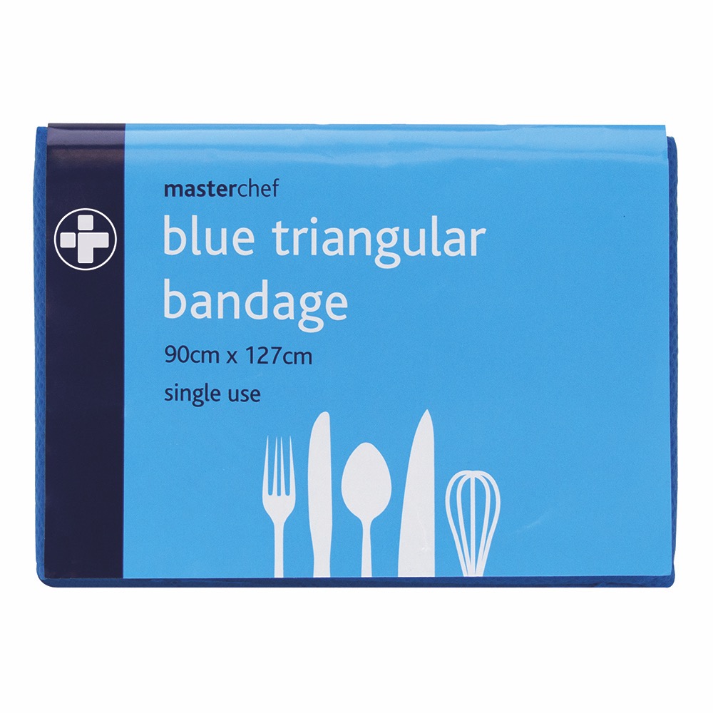 Triangular Bandage, Blue - Single Use, Blue , 90cm x 127cm, 10 x  Single Unit