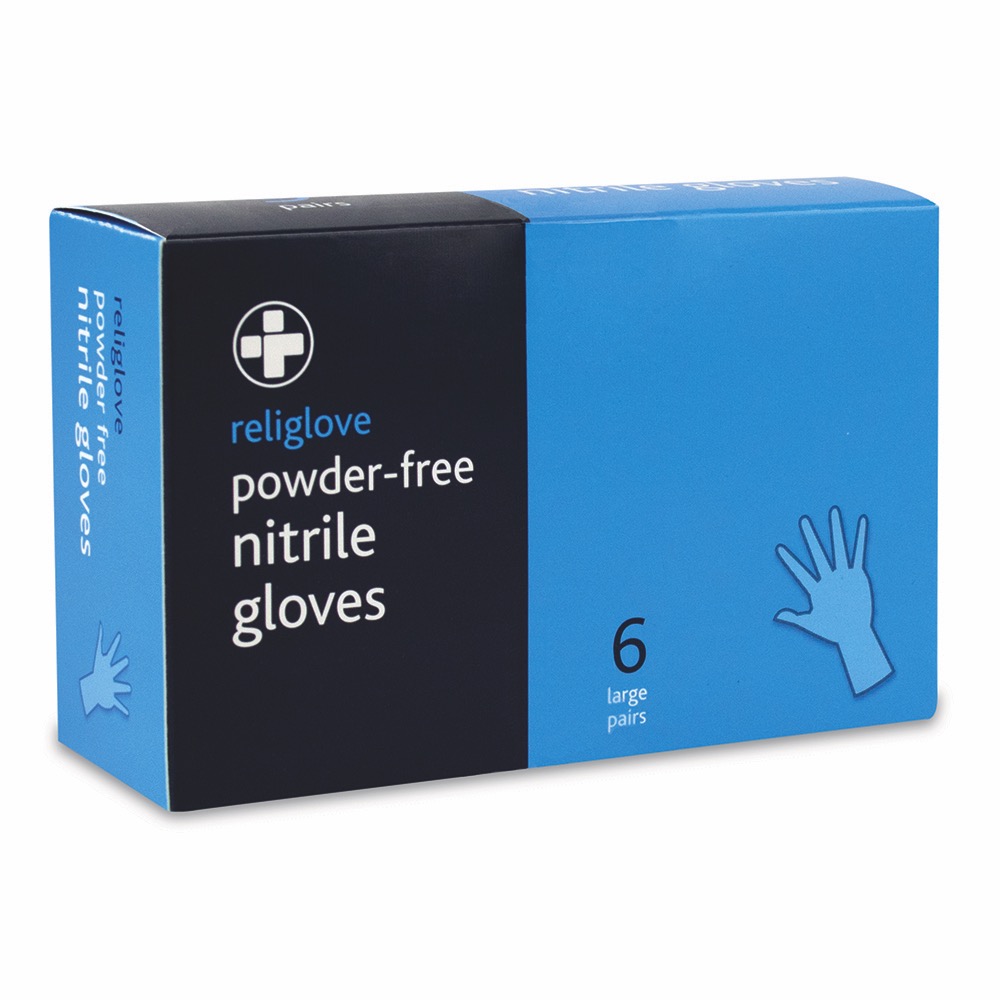 Nitrile Gloves, Perforated Dispenser Box, Pairs, 5 Box of 12