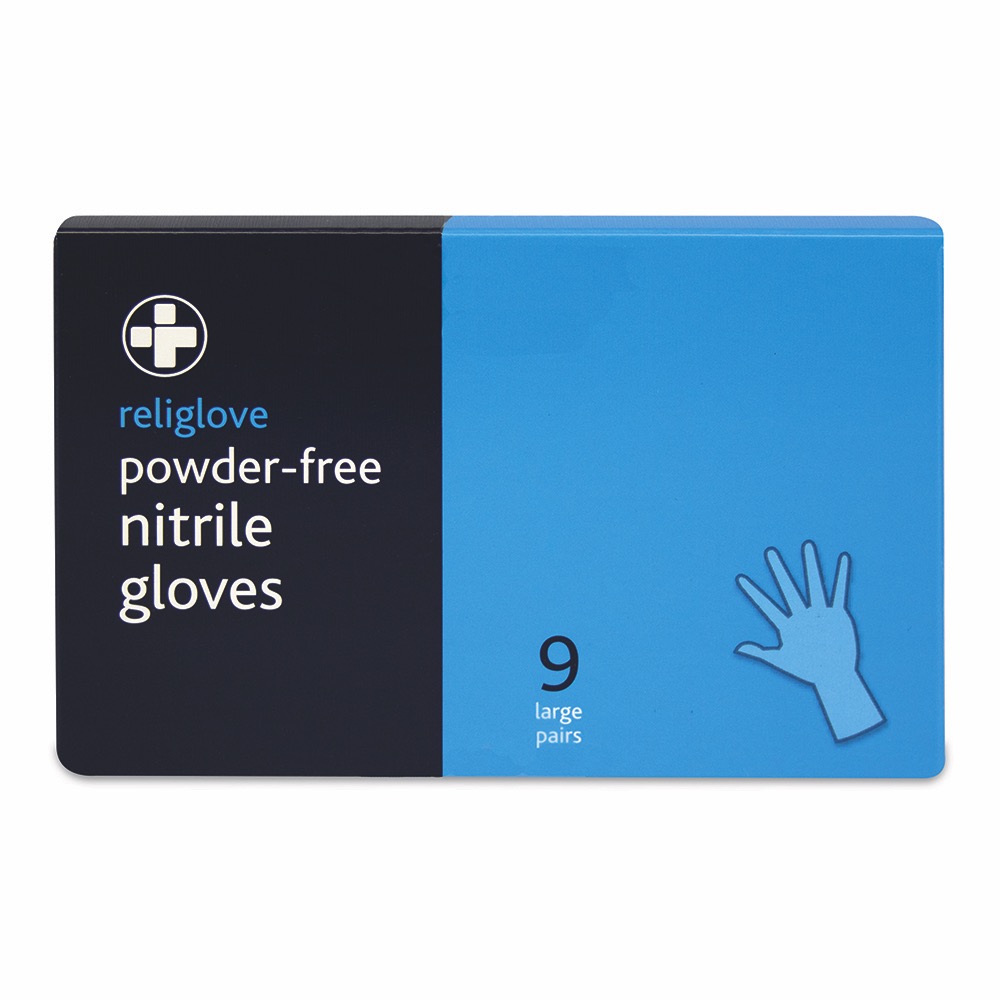 Nitrile Gloves, Perforated Dispenser Box, Pairs, 5 Box of 18