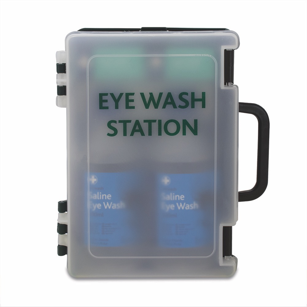 Eye Wash Station with Bracket, Green, 24.5cmH x 17.5cmW x 8cmD, 1 x  Single Unit