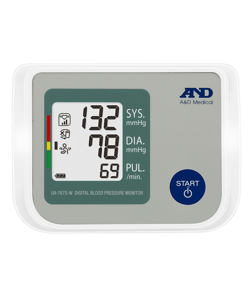 A&D Medical UA-767S-W Upper Arm Blood Pressure Monitor with Atrial Fibrillation Screening and wide fit cuff 22-42 cm