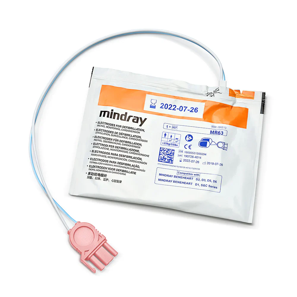 Mindray MR63 Defibrillator Paediatric Pads, Pack of 5