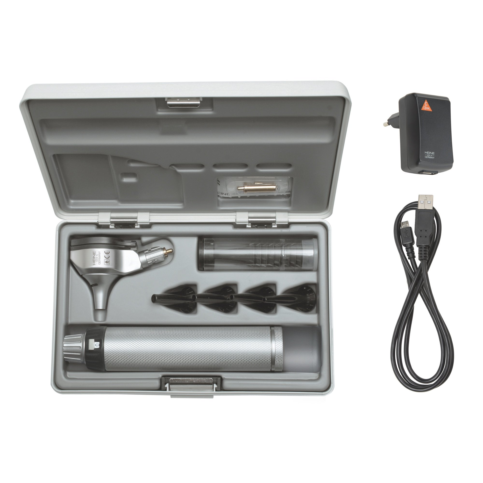 HEINE BETA 200 F.O Otoscope Set with BETA4 USB rechargeable handle