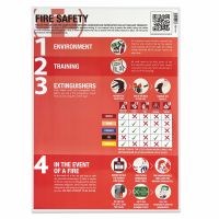 Fire Safety Guidance Poster , Laminated, 420mm x 594mm, 1 x  Pack of 10