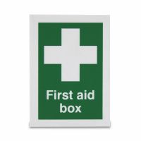 White cross - First aid box, Rigid, 70 x 50mm, 1 x  Single Unit