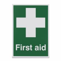 White cross - First aid, Vinyl, 297 x 210mm, 1 x  Single Unit