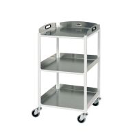 Sunflower Dressing Trolley – 46cm Width with Stainless Steel Trays