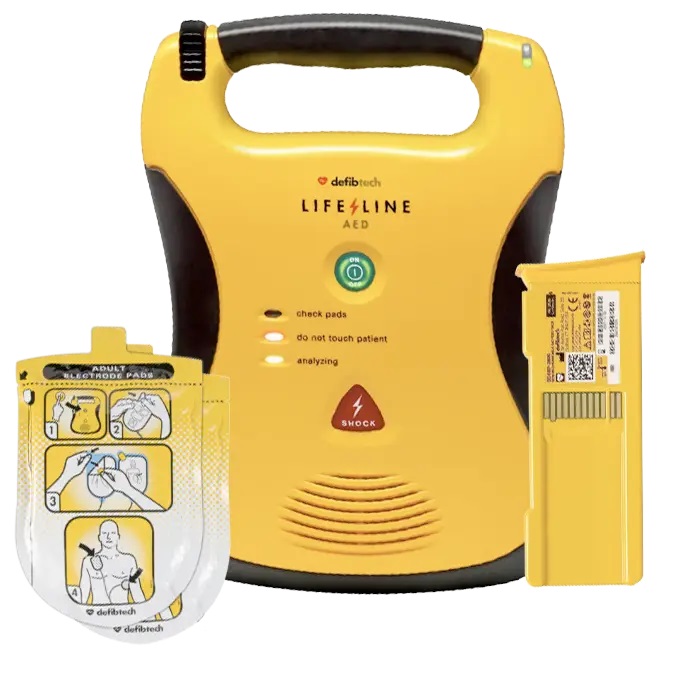 Lifeline AED Semi Automatic Defibrillator with Standard Battery