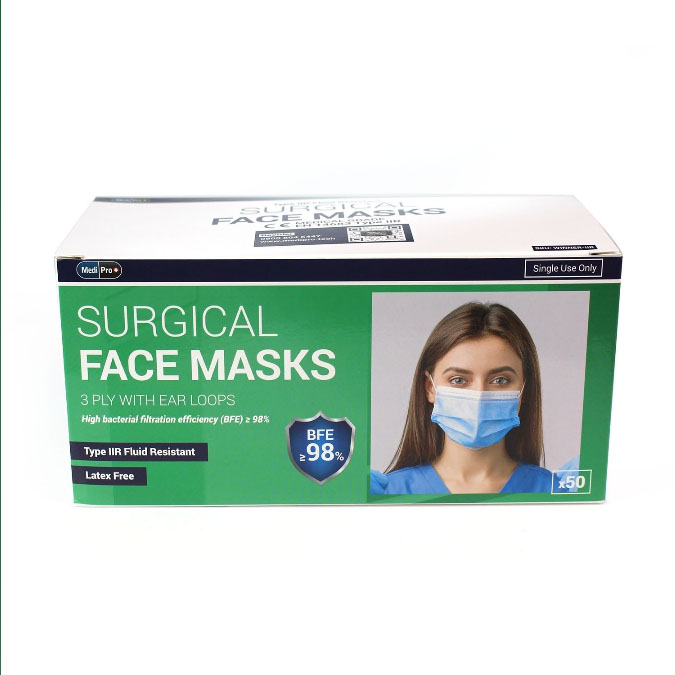 Type IIR Surgical Face Masks