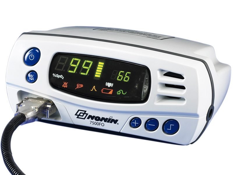 Nonin 7500FO MRi Pulse Oximeter with Alarms & 72 Hour Memory