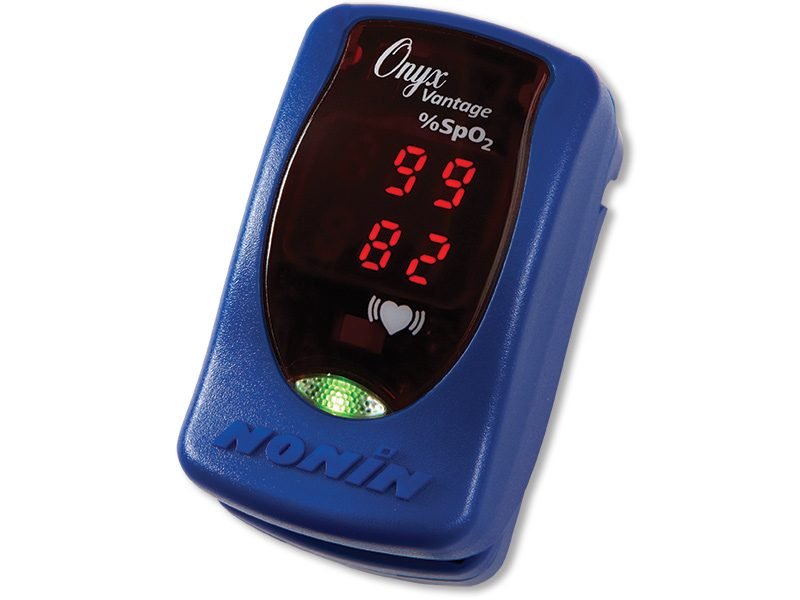 Nonin Onyx Vantage 9590 Finger Oximeter, Blue, with Carry Case