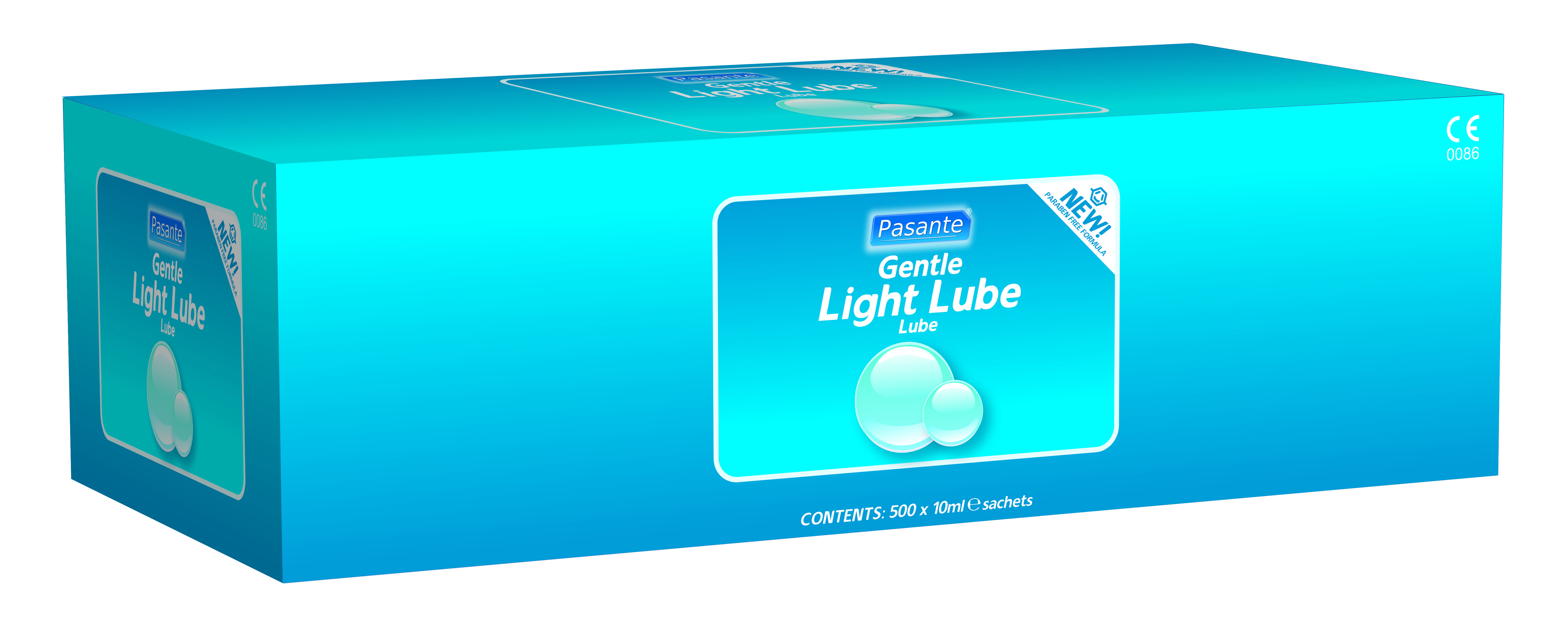 Pasante light lube 10ml sachets X 500 - paraben free