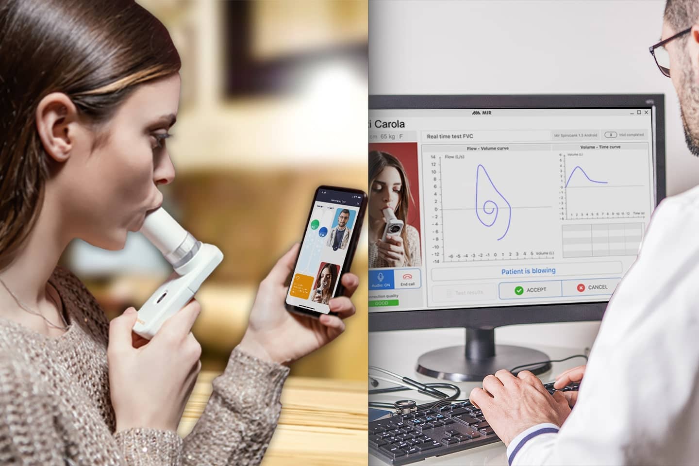 MIR Spirobank Smart Oxi Spirometer- Reusable Turbine x1