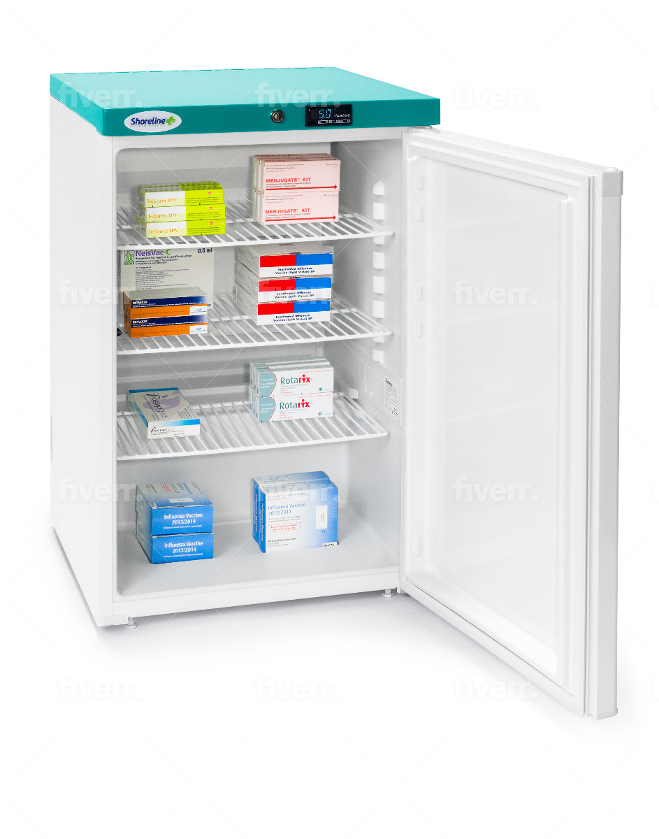 Shoreline Medical SM1402 Solid Door Pharmacy Refrigerator - 141 litres