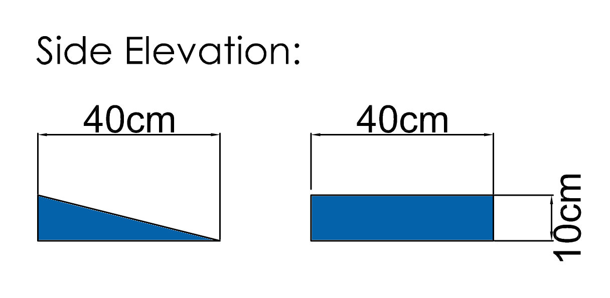 Medi Plinth Vinyl Covered Foam Positioning Wedge – Triangular